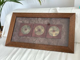 CUADRO DE MONEDAS ANTIGUAS CHINAS DE LA FORTUNA