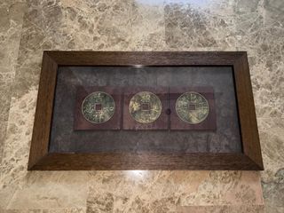 CUADRO DE MONEDAS ANTIGUAS CHINAS DE LA FORTUNA