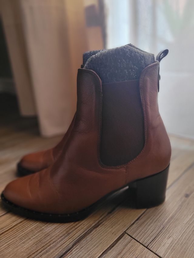 Botines de piel nuevos Hispanitas