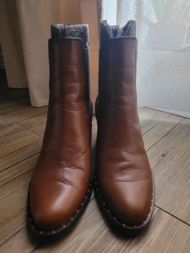 Botines de piel nuevos Hispanitas