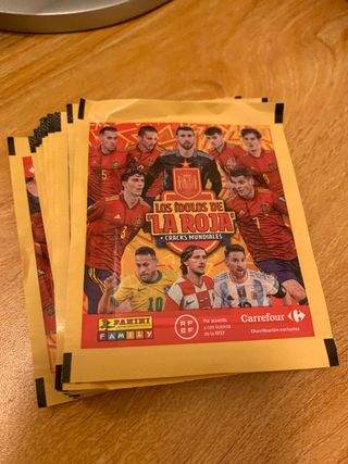 18 sobres cromos Selección Española