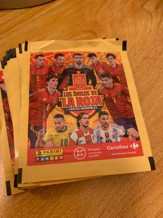 18 sobres cromos Selección Española