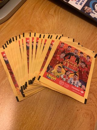 18 sobres cromos Selección Española