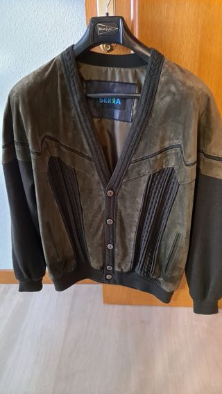 Chaqueta de ante y lana
