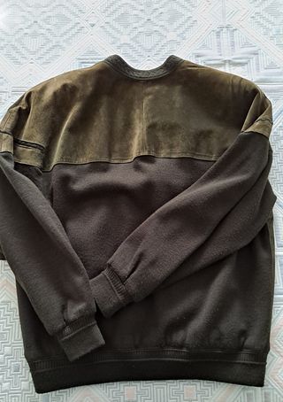 Chaqueta de ante y lana