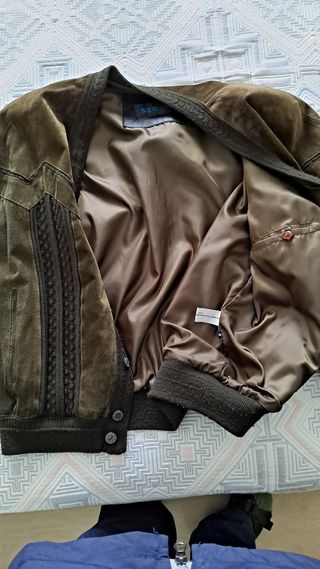 Chaqueta de ante y lana