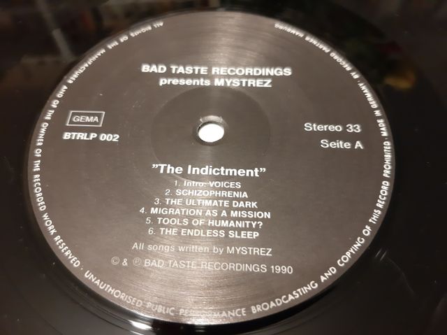 VINILO DE MYSTREZ -THE INDICTMENT-