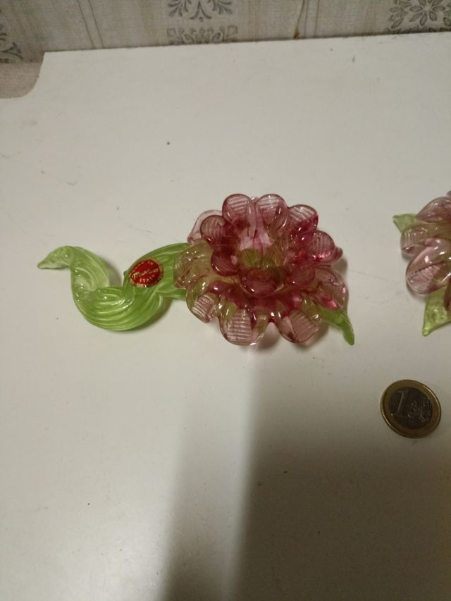 porta candele vetro di Murano