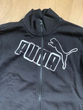 Sudadera negra puma unisex . Talla L niño 
