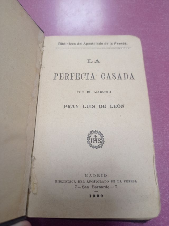 La Perfecta Casada de 1909