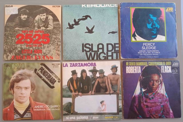 ROCK POP - 15 DISCOS PEQUEÑOS SINGLES EPs 60s-70s