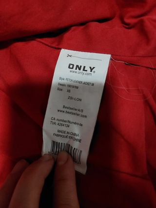 Chaqueta de piel talla XS