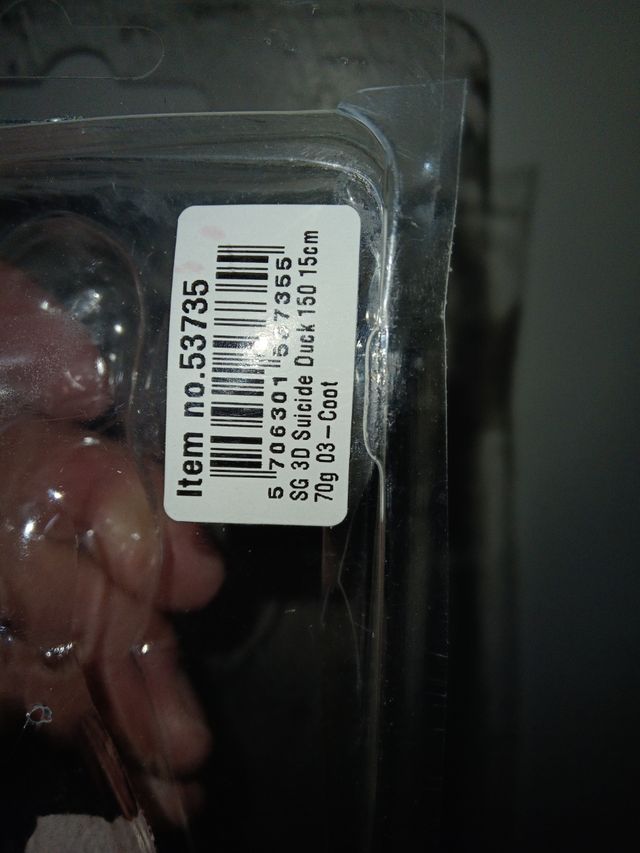 señuelo de pesca suicide duck original