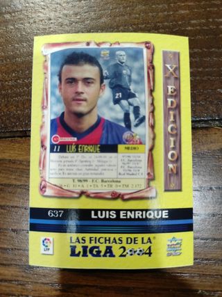 Cromo Luis Enrique FC Barcelona 