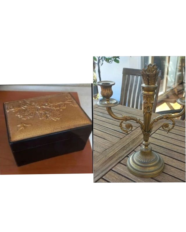2 cose: candelabri antichi e scatole cinesi