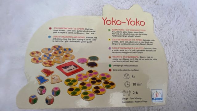 Juego de mesa Yoko Yoko de Djeko. Recomendado para