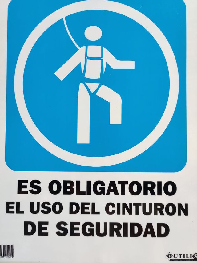 Carteles, pictogramas o señales para obras