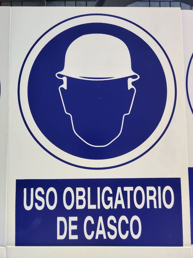 Carteles, pictogramas o señales para obras