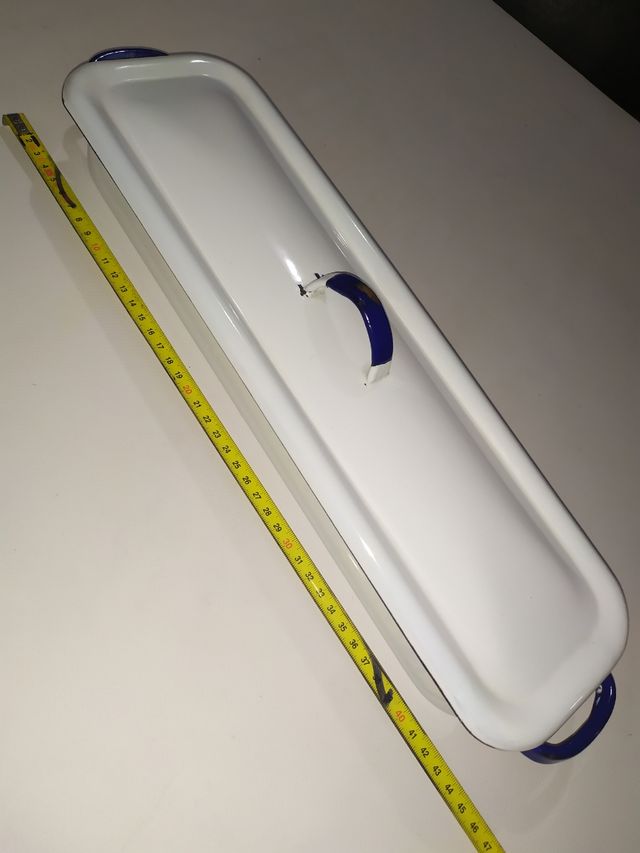 offerta! antico contenitore in metallo smaltato