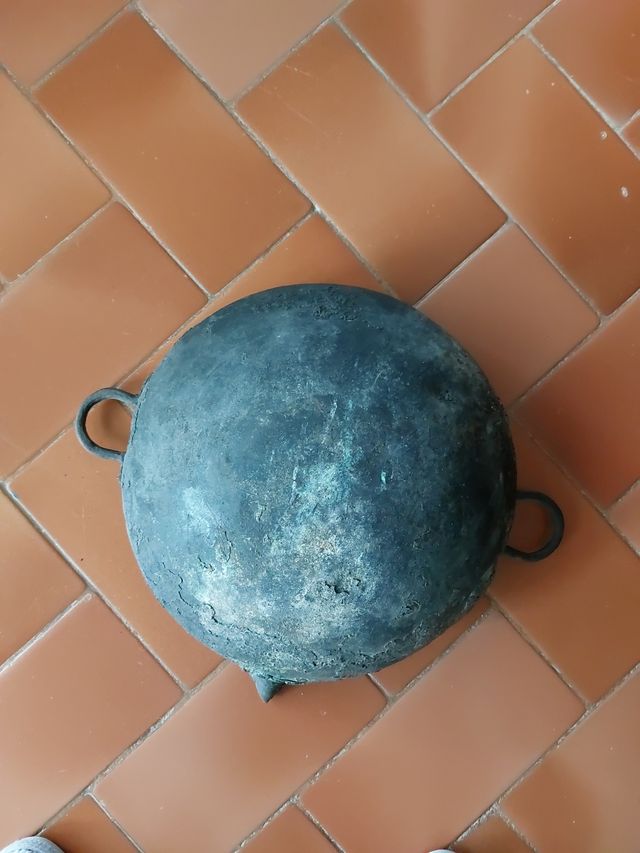 Cassola coure greixons/cazuela cobre chicharrones