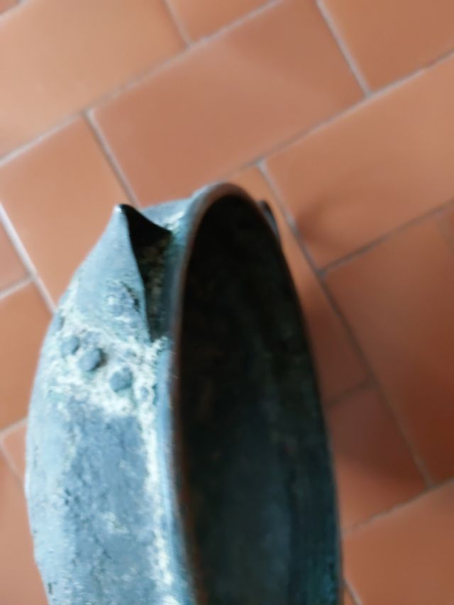 Cassola coure greixons/cazuela cobre chicharrones