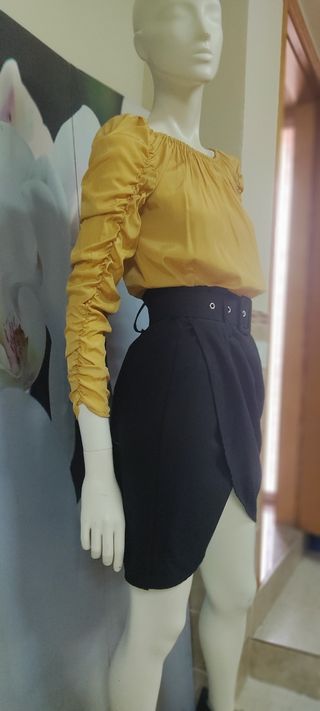 conjunto falda y blusa 