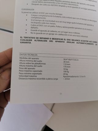 Hoverboard patinete Nilox Doc Balance scooter