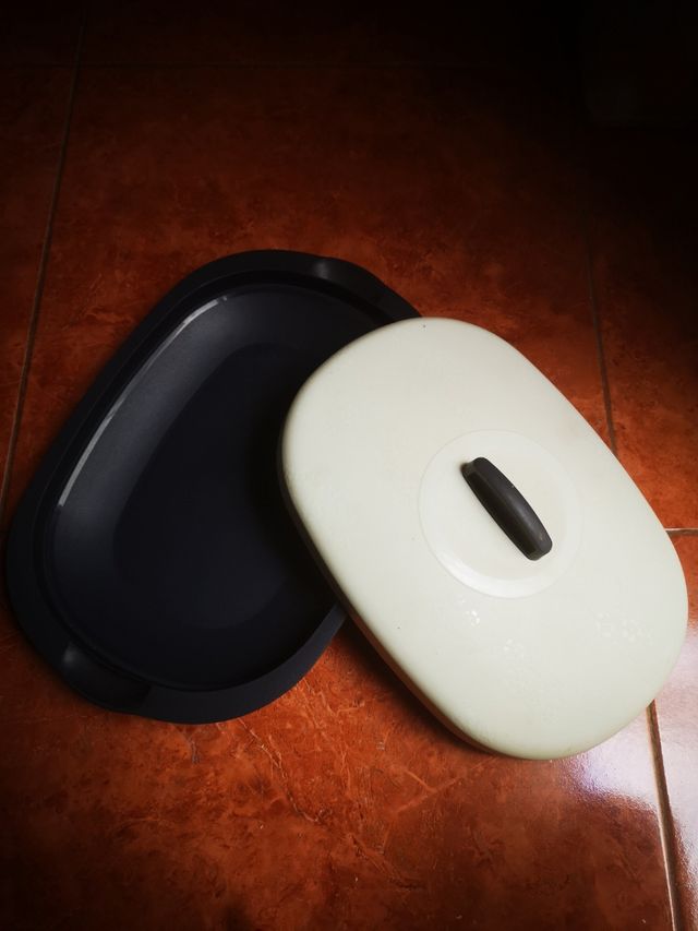 bandeja para servir con tapa