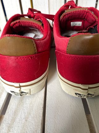 Zapatillas Vans rojas de lona original