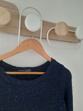 ¡¡¡OFERTA!!! Jersey Lentejuelas Azul Marino T.S