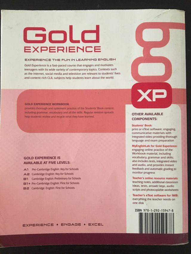 GOLD EXPERIENCE. Workbook B1. 1ESO