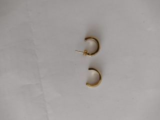 Pendientes de plata baño de oro