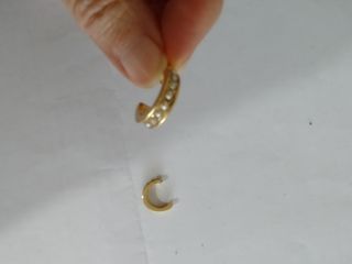 Pendientes de plata baño de oro
