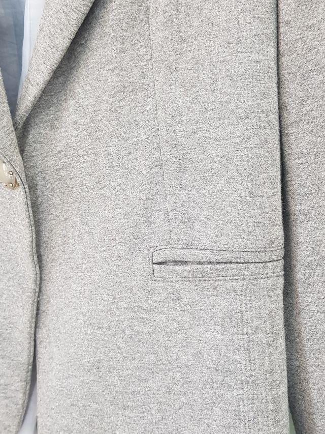 Blazer donna Paprika, in felpa, grigio melange