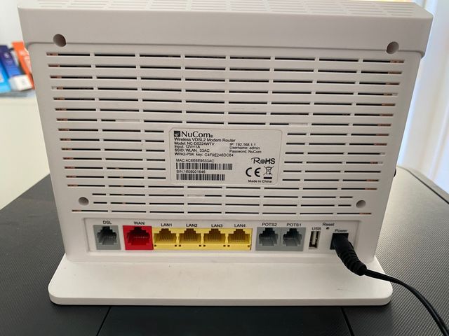 Router VDSL con puertos para telefonía VoIP