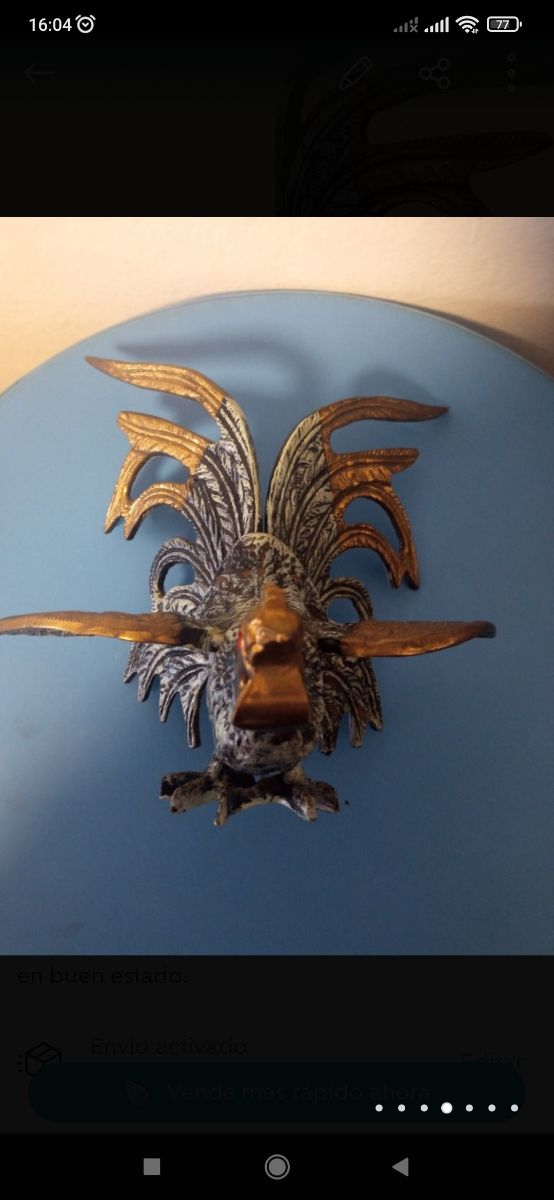 figura gallo de pelea