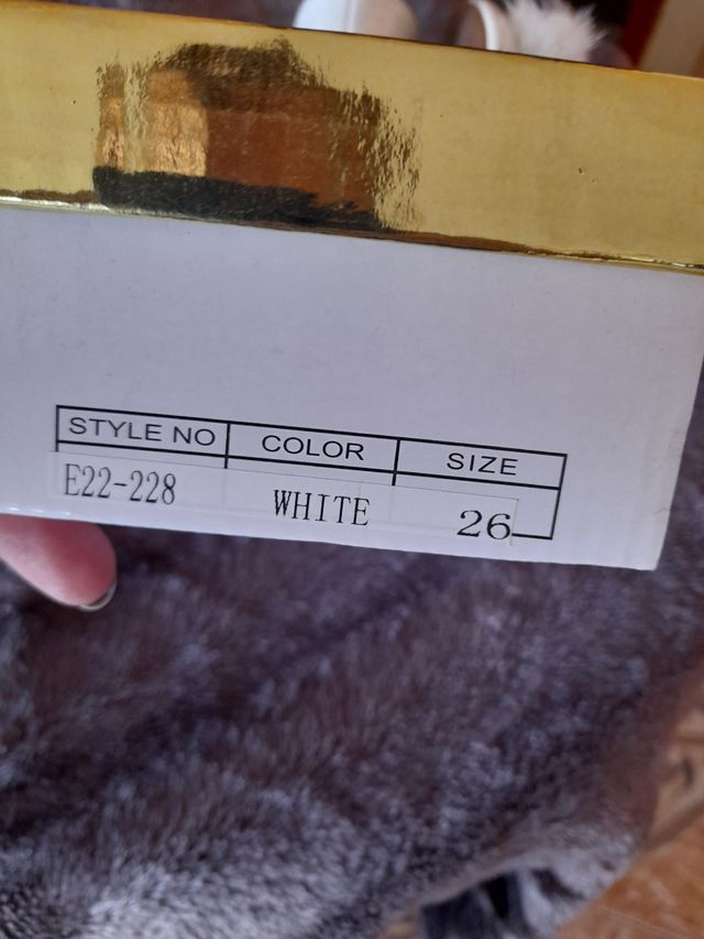 BAILARINAS MANOLETINAS BLANCAS NIÑA TALLA 26