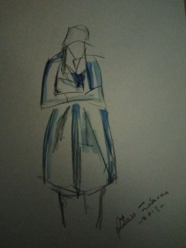 disegno di Donna su carta