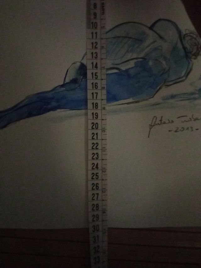 disegno donna su cartoncino leggero