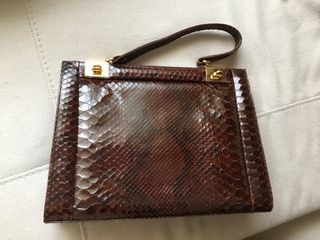 Bolso clásico piel de serpiente