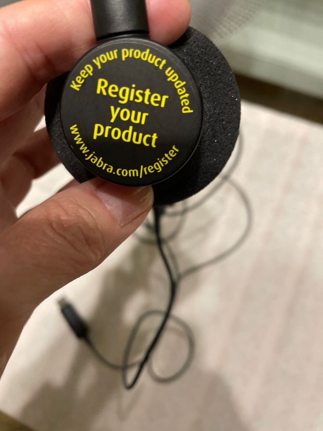 Auriculares jabra con microfono con funda