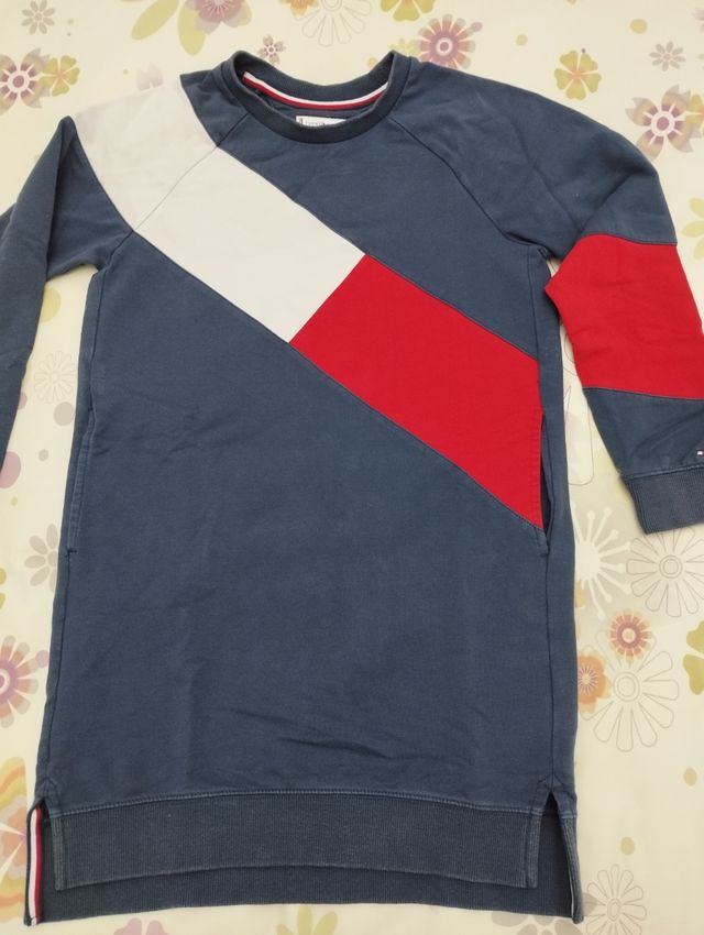 Vestido tipo sudadera larga de Tommy Hilfiger tall