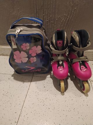 Patines y equipo de protección