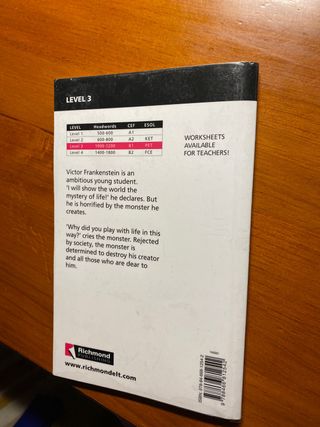 Frankestein (libro inglés nivel B1) + CDs 
