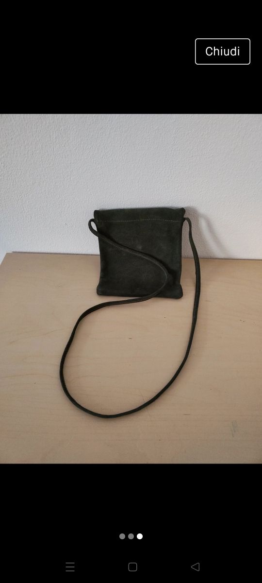 borsetta scamosciata