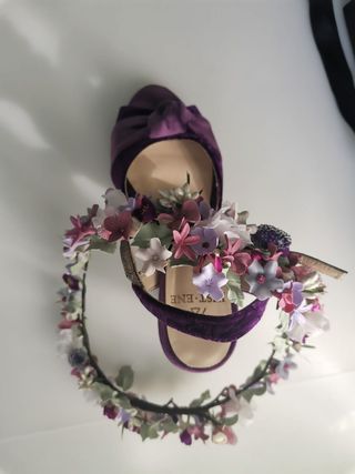 Corona de flores de cerámica de tocados le touquet