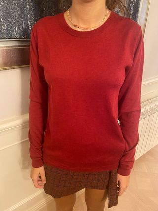 Jersey rojo Zara talla M