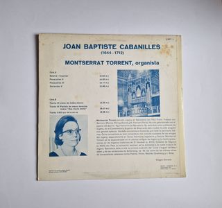 Vinilo "MONTSERRAT TORRENT, organista"