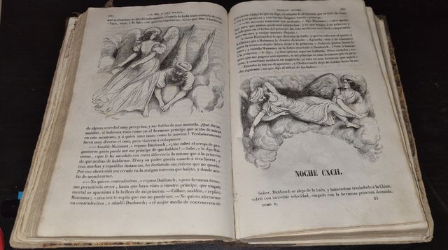 Libro Las mil y una noches cuentos arabes 1841