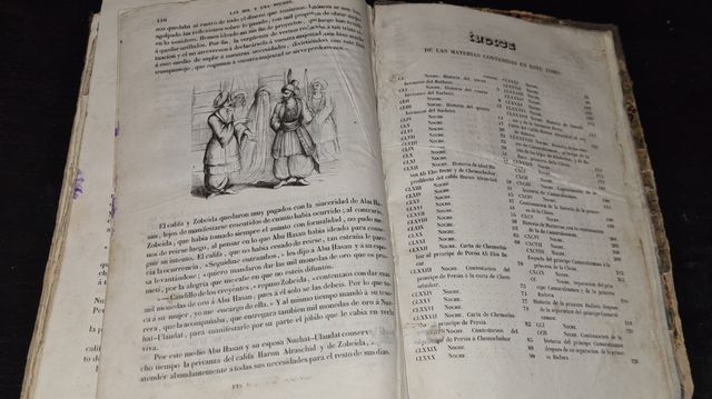 Libro Las mil y una noches cuentos arabes 1841